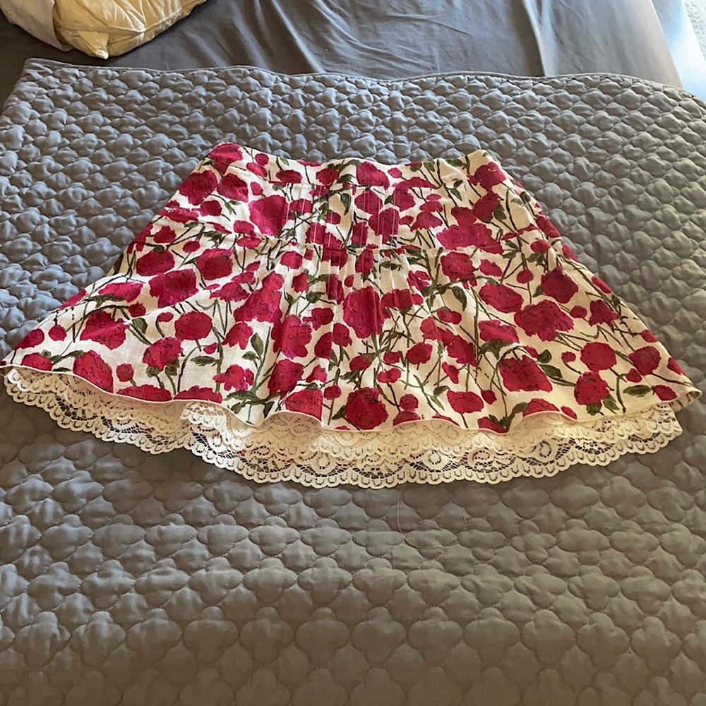 Anthropologie brand- Anna Sui flowered skirt
